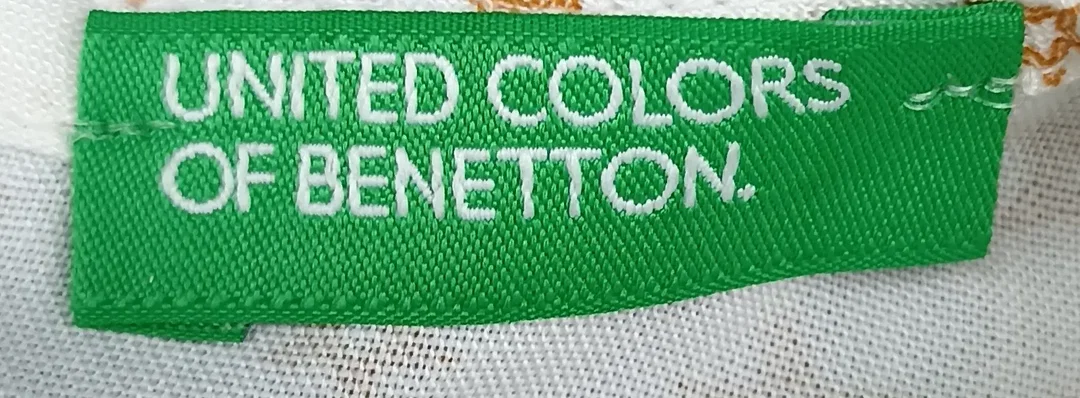 United Colors of Benetton Kindershirt weiß gemustert Gr. 68 – Bild 3