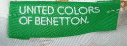 United Colors of Benetton Kindershirt weiß gemustert Gr. 68 - Bild 3