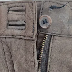 Lar Damen Trachtenhose Echtleder braun - Gr. 36 - Bild 4