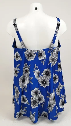 Long-Tankini-Oberteil, Gr. 50, Blumenmuster - Bild 3