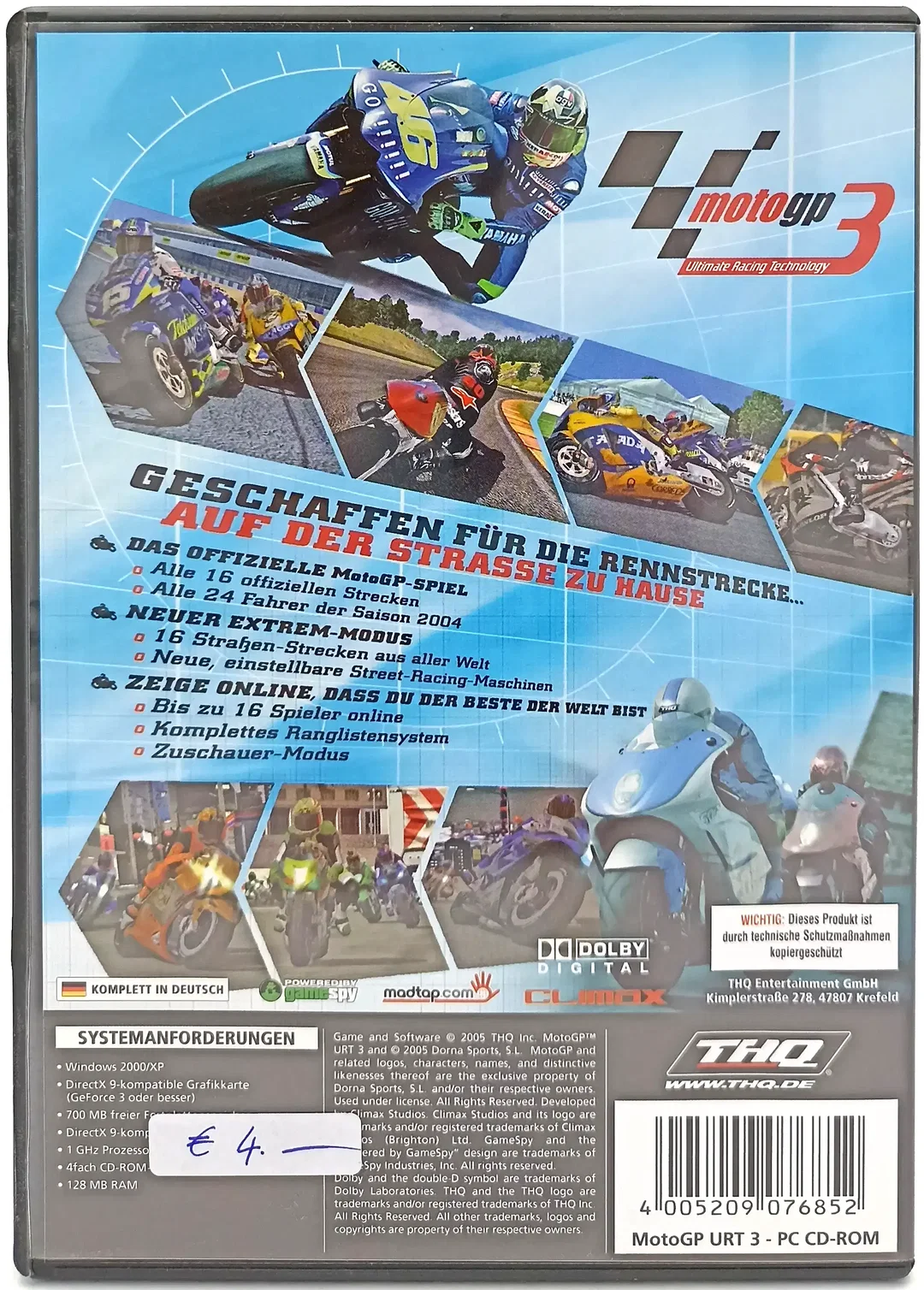 PC CD-ROM "Moto Gp 3" – Bild 2