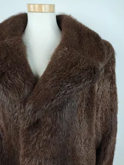 Vintage Herren Pelzmantel - XL / 52-54 - Bild 4