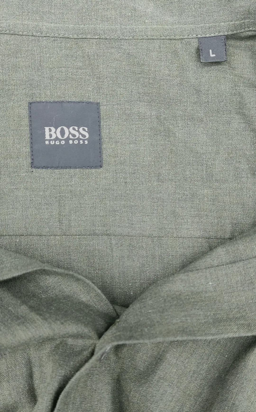 Boss Herren Hemd grün Gr. L – Bild 4