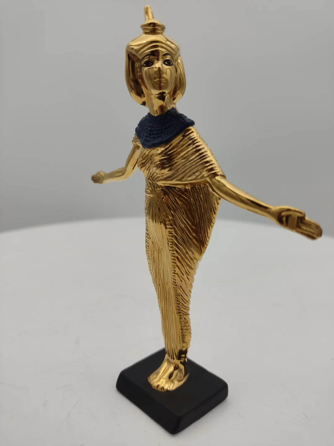 Goldener Selket Porzellan & Zertifikat von Franklin Mint | Limitierte Rarität – Bild 4