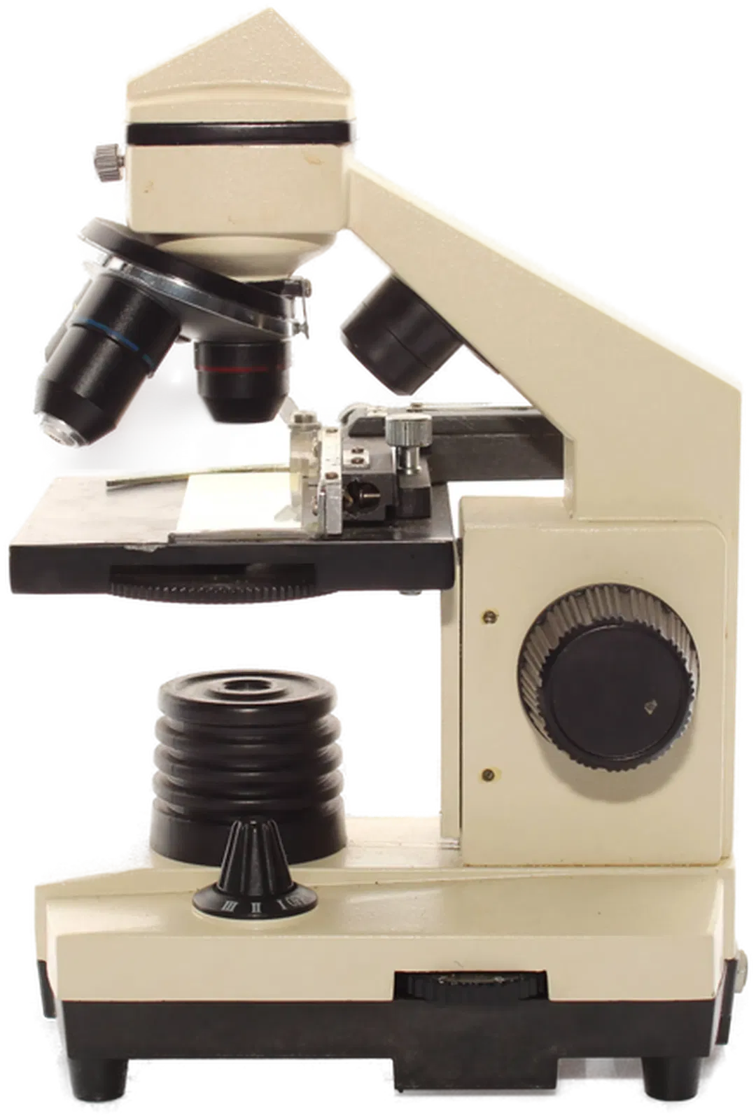 Bresser Biolux AL Mikroskop mit Transporttasche – 4x/40x Objektive, mechanischer Kreuztisch - Bild 1