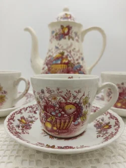 Royal Tudor 'Fruits & Flowers Kaffee- und Teeservice Keramik | Englischer Schatz - Bild 11