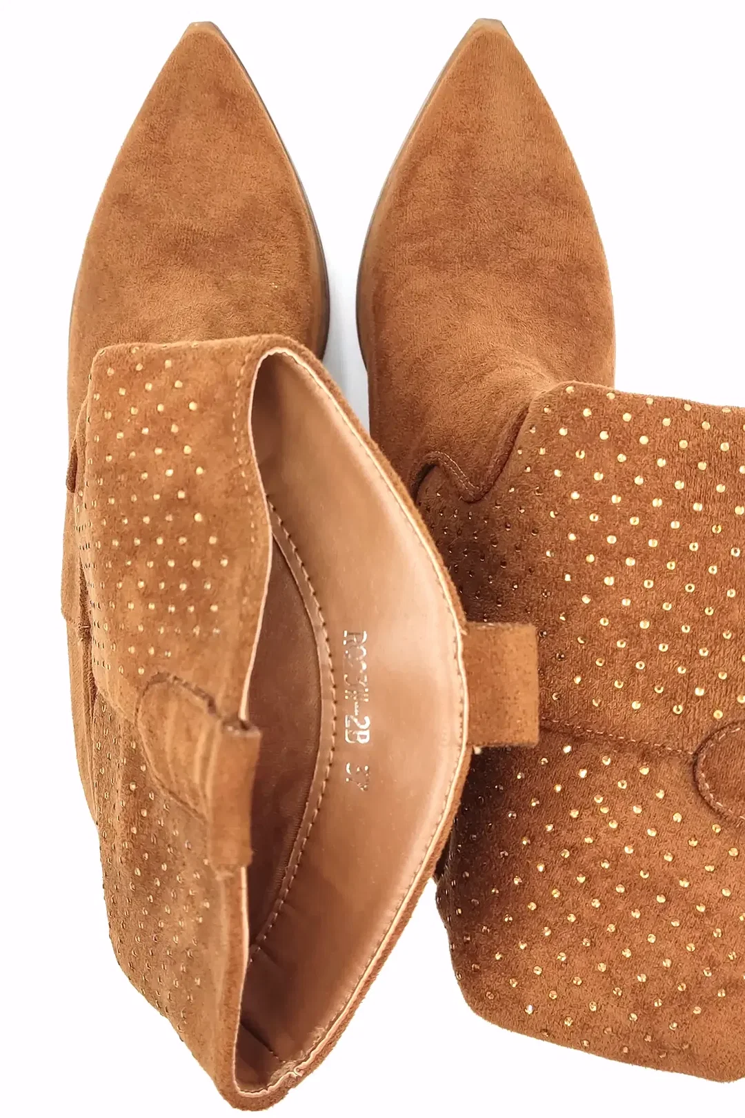 Dame Rose Westernstiefletten braun/glitzerdetails Gr. 37 – Bild 4