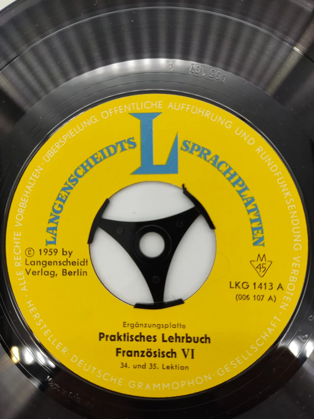 Langenscheidts Reise-Sprachplatten Französisch 1959 – Bild 2