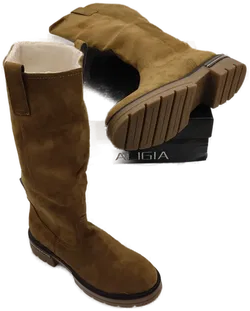 Aligia Damenstiefel Braun Wildleder | Zeitloser Klassiker - Bild 9