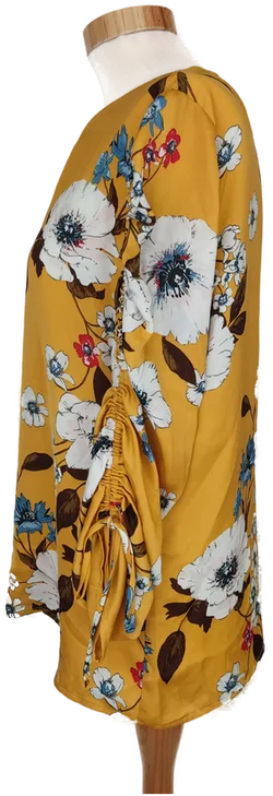 HALLHUBER Damen Bluse gelb/weiß geblümt - M/38 - Bild 3