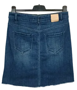 Marc Cain Damen Jeans-Midirock blau Gr. S - Bild 2