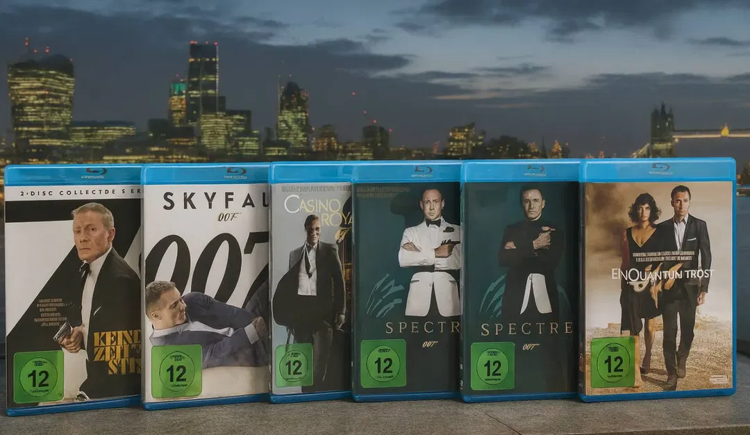 James Bond 007 Blu-ray Konvolut – 5 Discs – Casino Royale, Skyfall, Spectre u.a. – FSK 12 - Bild 1