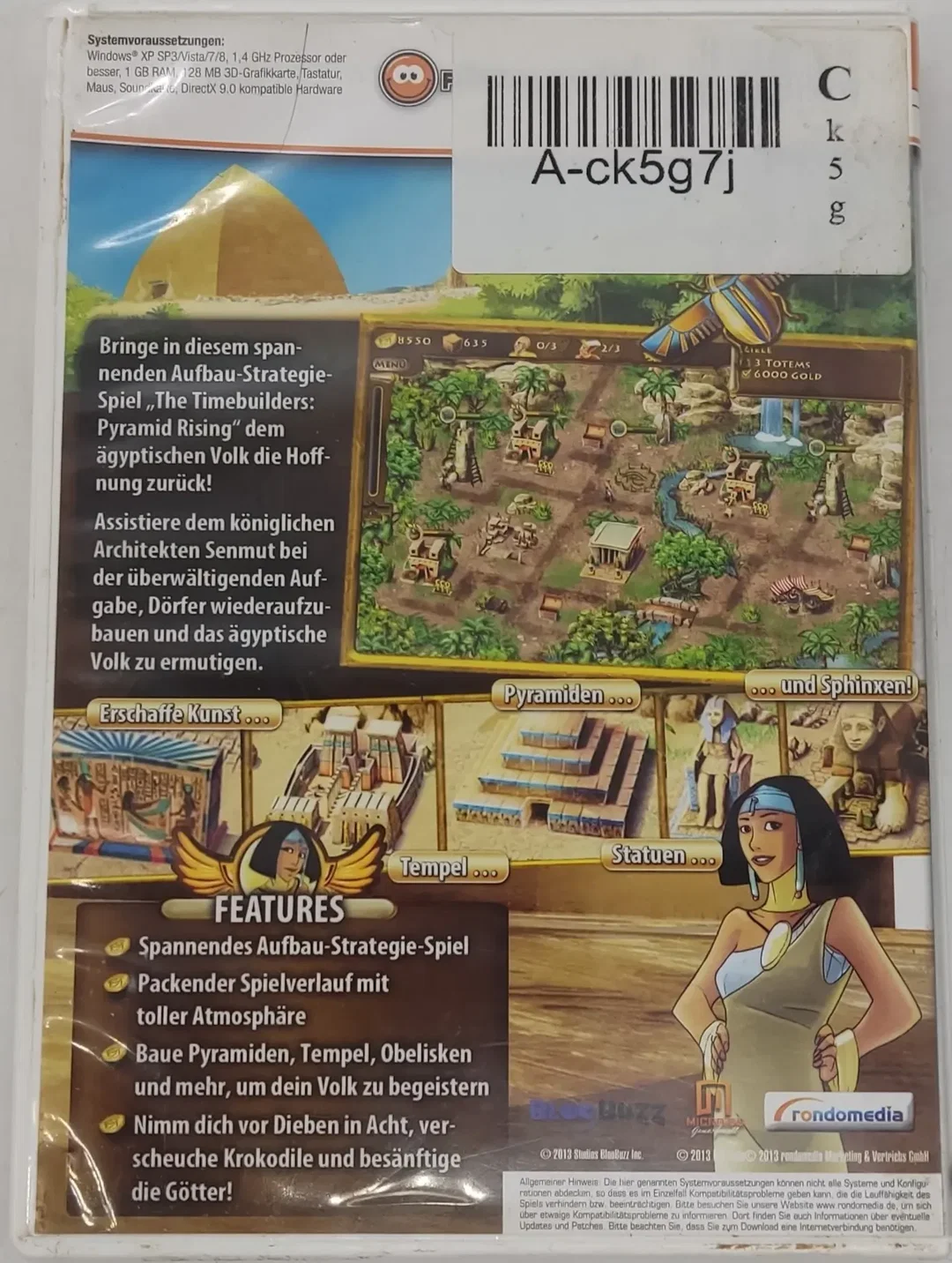 PC Game CD-ROM The Timebuilders "Pyramid Rising"  – Bild 3