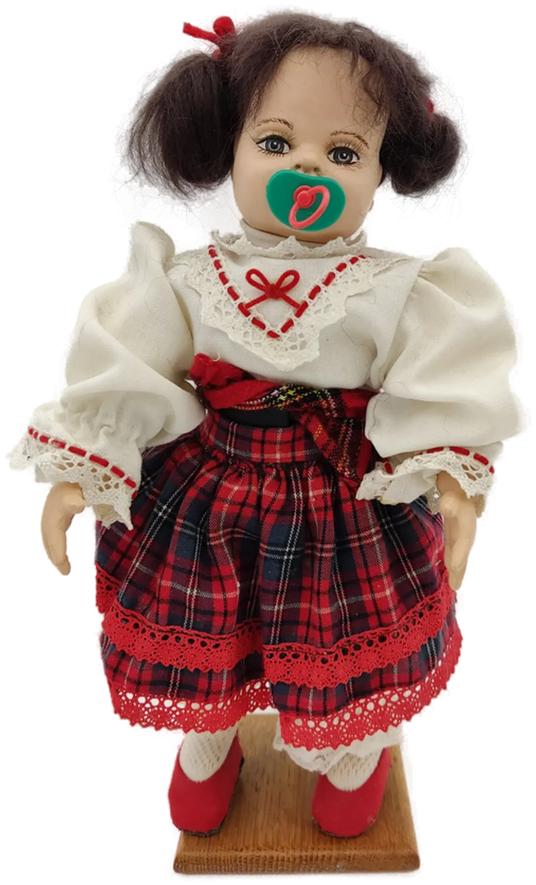 Puppe mit Schnuller Stabbefestigung Höhe 34 cm - Bild 1