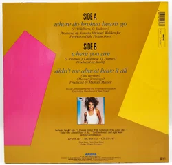 Whitney, Where do broken hearts go, Vinyl Single 12