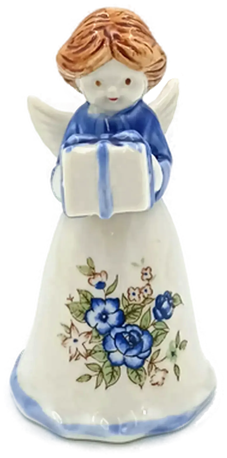 Weihnachtsglocke Engel gemustert - Bild 4