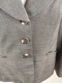 apriori Damen Hosenanzug braun kariert - XL/42 - Bild 5