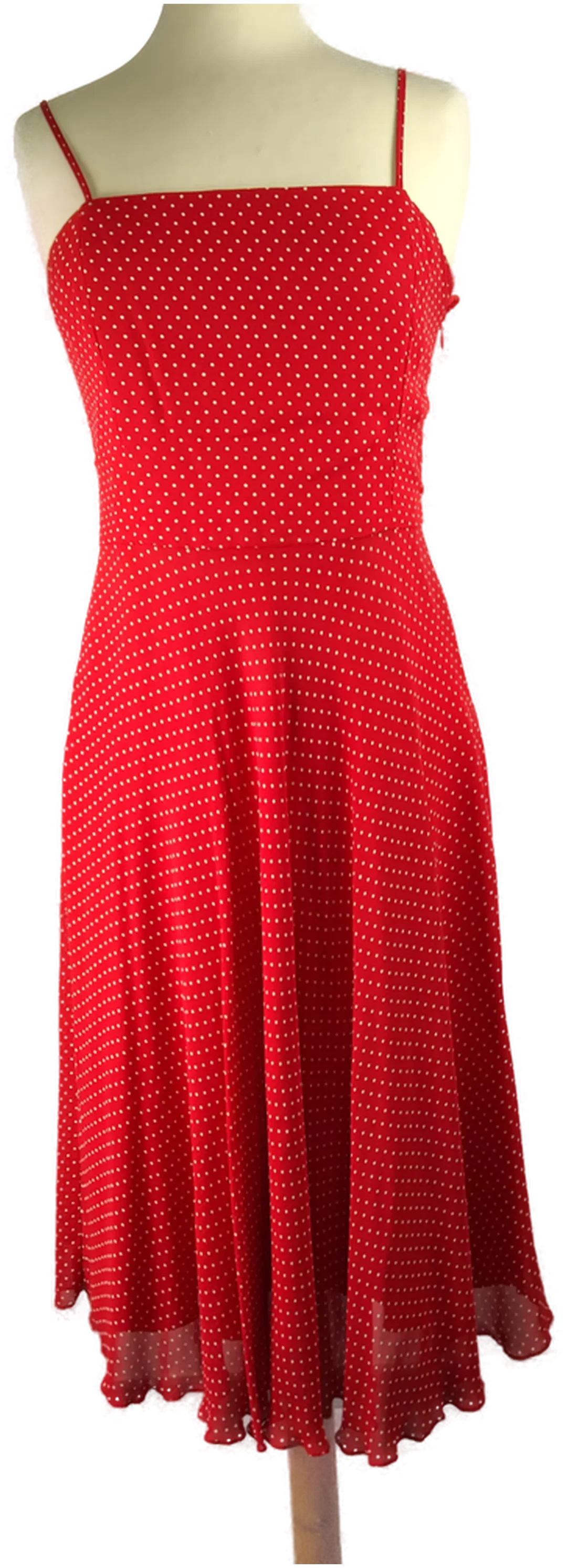 Midikleid Jake*s Gepunktet Viskose Gr. 40 | Sommerabend-Charme - Bild 4