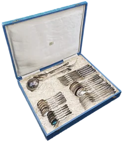 Berndorf Besteckset Alpacca versilbert für 6 Personen – Vorschau 1