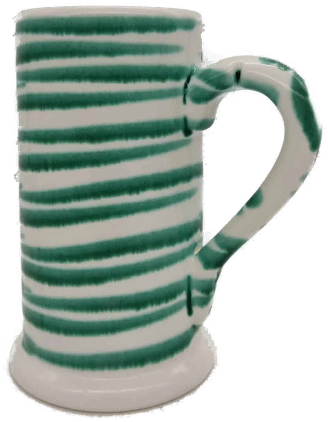 Gmundner Keramik Bierkrug, 0,3 l - Seiterl, grün geflammt - Bild 1