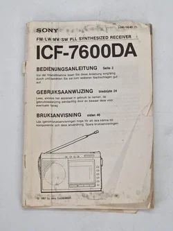 Sony ICF-7600DA Digitaler Weltempfänger / Radio - Schwarz (Ungeprüft / Bastlerware) - Bild 18