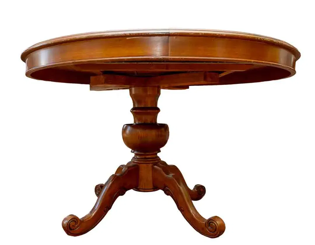 Vintage Biedermeier Rundtisch, ausziehbar, Mahagoni, Ø 120 cm - Bild 4