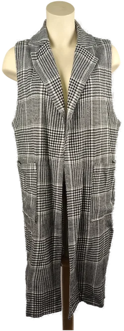 s.Oliver Damengilet Schwarz-Weiß Kariert | Retro-Charme