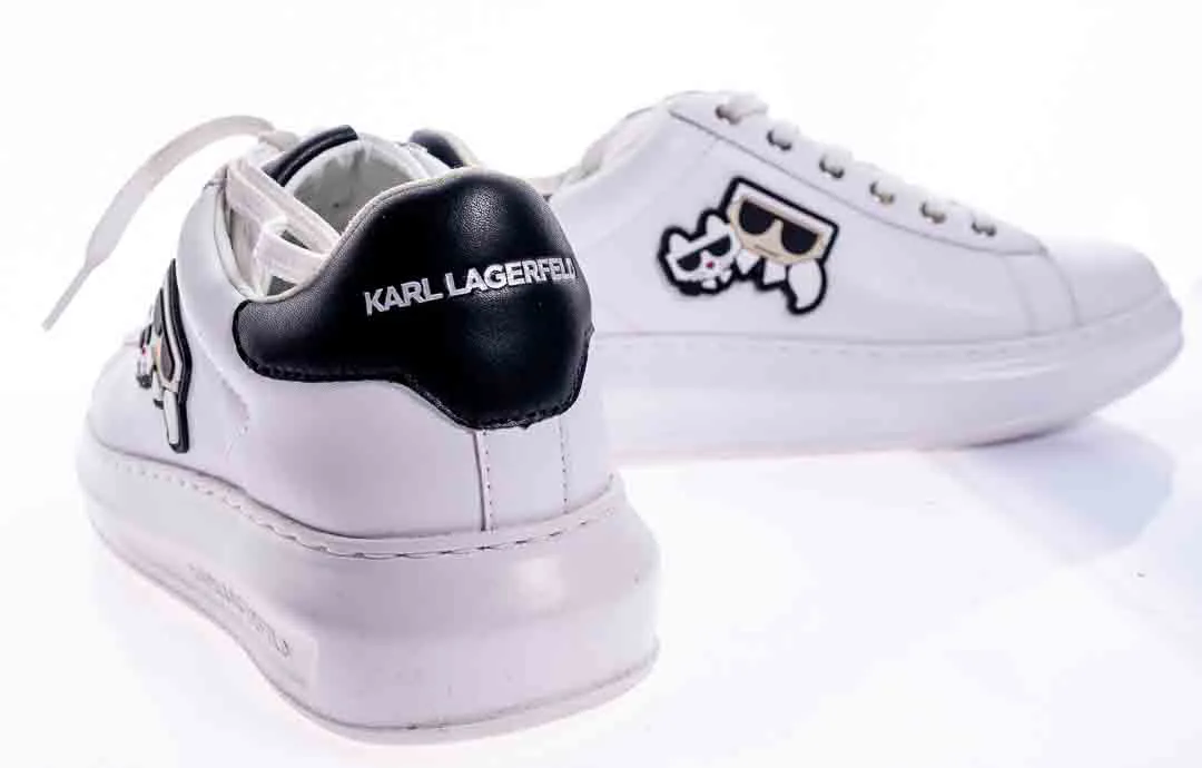 Karl Lagerfeld Kapri Cocktail Damensneaker in weiß-schwarz, Größe 40 – Bild 4