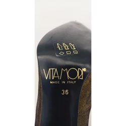 VITAMORI Damen Pumps, gold/bronze mit Verzierungen - Gr.36 – Vorschau 5