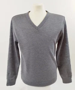 Herrenpullover Putz-Ebensee Grau Merinowolle, Gr. M | Merino-Wärme