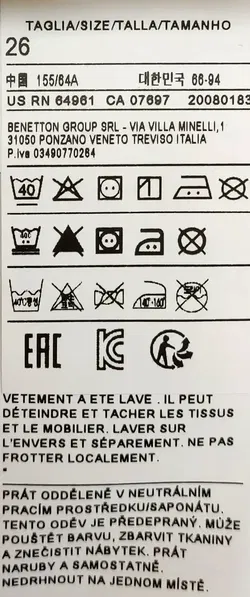 United Colors of Benetton Damen Skinny Push Up Jeans schwarz Gr. XS - Bild 5