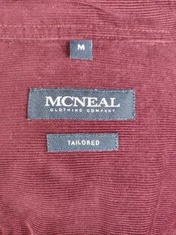 McNeal Herren Hemd Schnürlsamt rot - M/48 - Bild 3