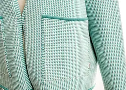 MAERZ Muenchen Strickjäckchen Gr. 36 türkis / weiß - Bild 3