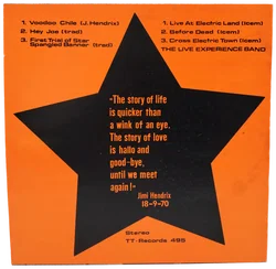 Vinyl LP Jimi Hendrix Live 69–70 | Historische Session - Bild 2