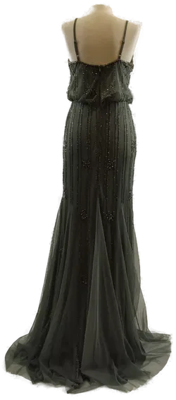 Bodenlanges Pailletten Ballkleid  - Bild 4