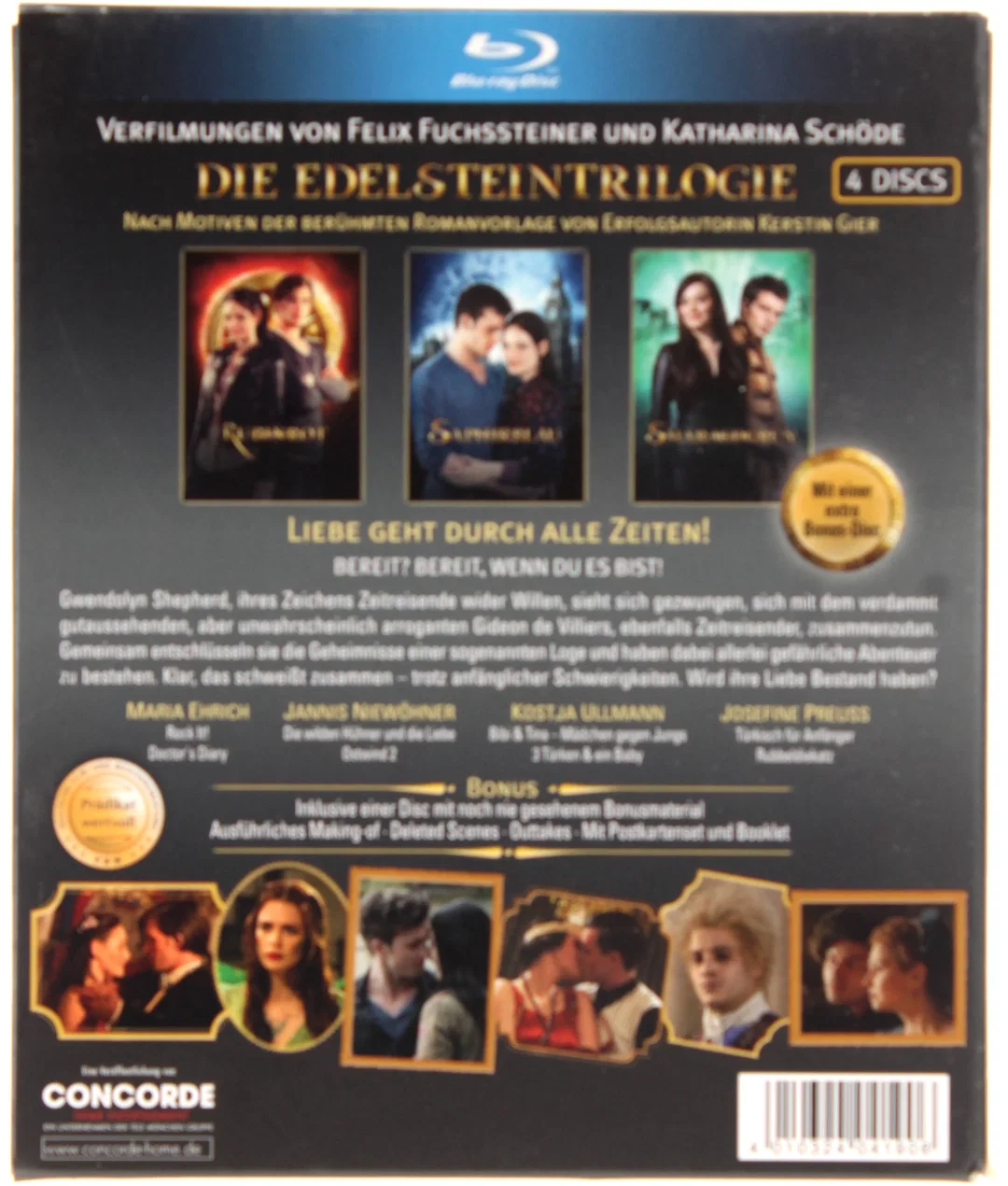 Blu Ray "Die Edelstein-Trilogie" | Rubinrot · Saphirblau · Smaragdgrün | 4 Discs | FSK 12 – Bild 2