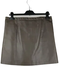 Mango Damen Kunstlederrock mini grün - XL/42 - Bild 2