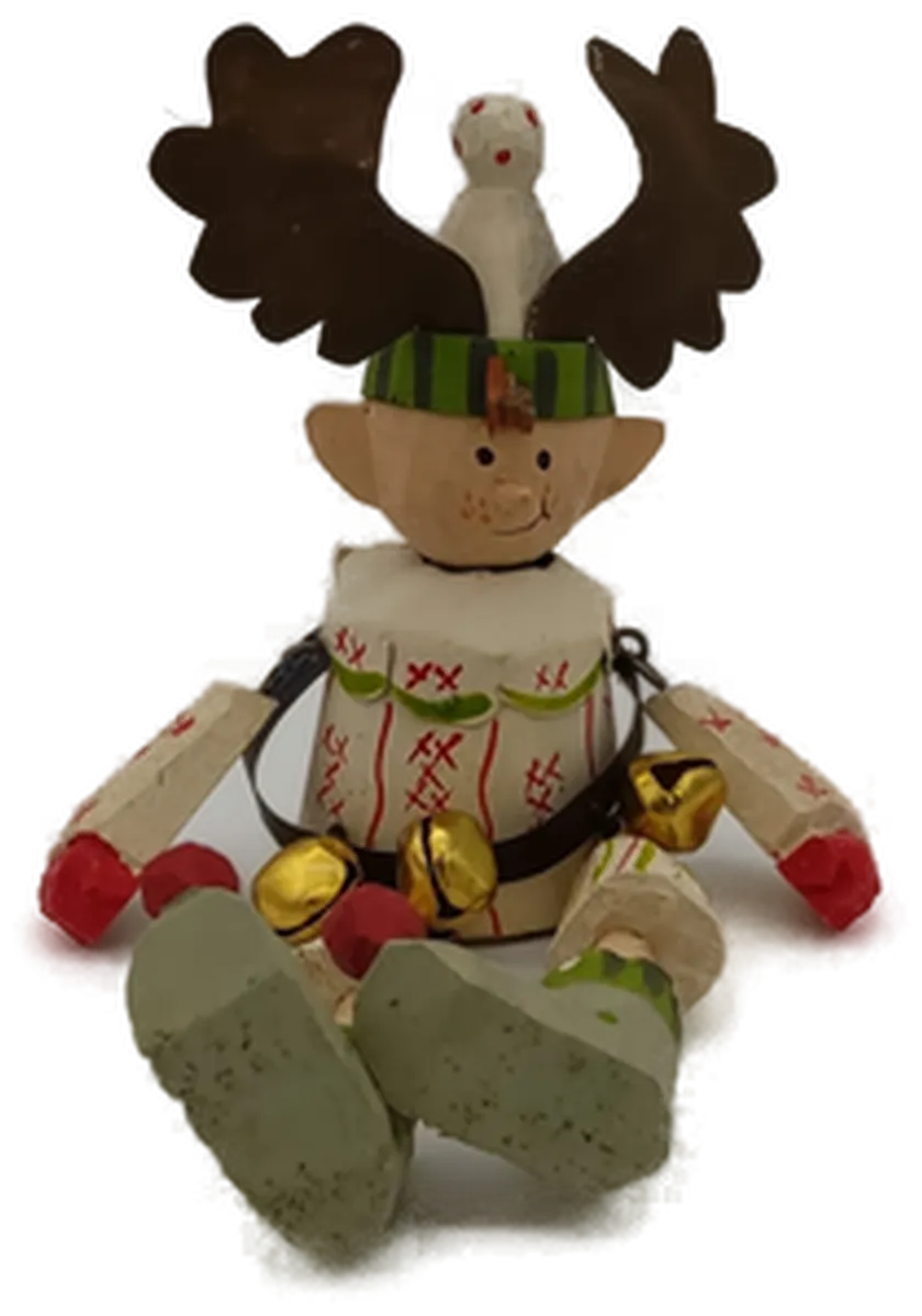 Holz Weihnachtself Dekofigur - Bild 4