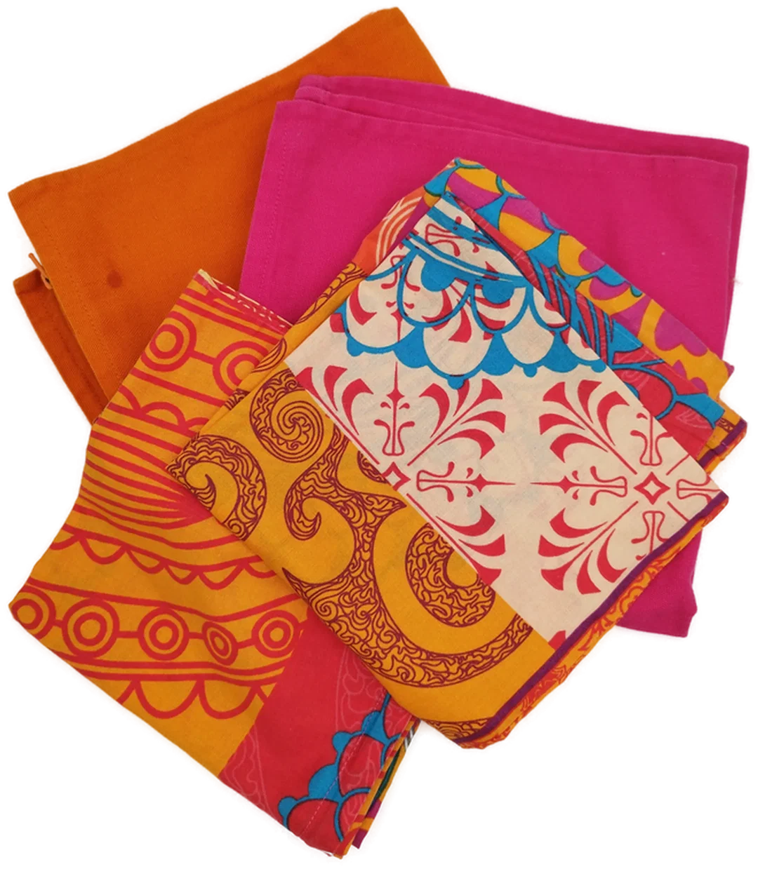 4er Set Kissenhüllen orange/pink  – Bild 2