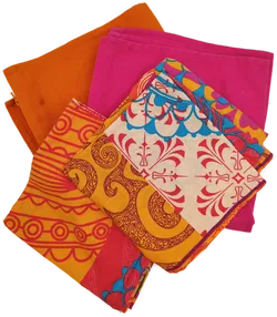 4er Set Kissenhüllen orange/pink  - Bild 2