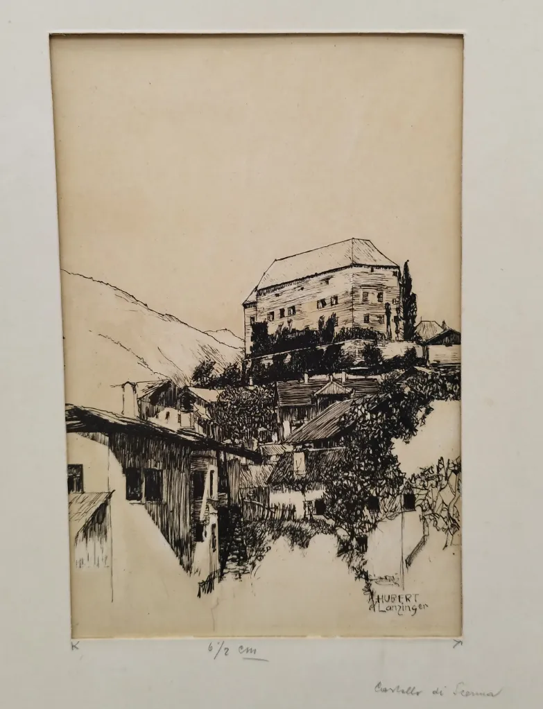 "Castello di Scena" von H. Lanzinger - Originalbild / ~1890 – Bild 2