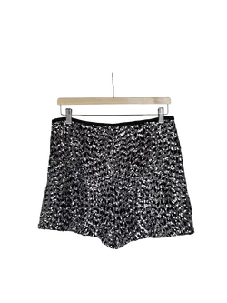 ZARA Damen Shorts mit Pailletten, schwarz - Gr. L – Vorschau 2