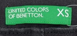 United Colors of Benetton Kinderjeans schwarz Gr. XS – Vorschau 3