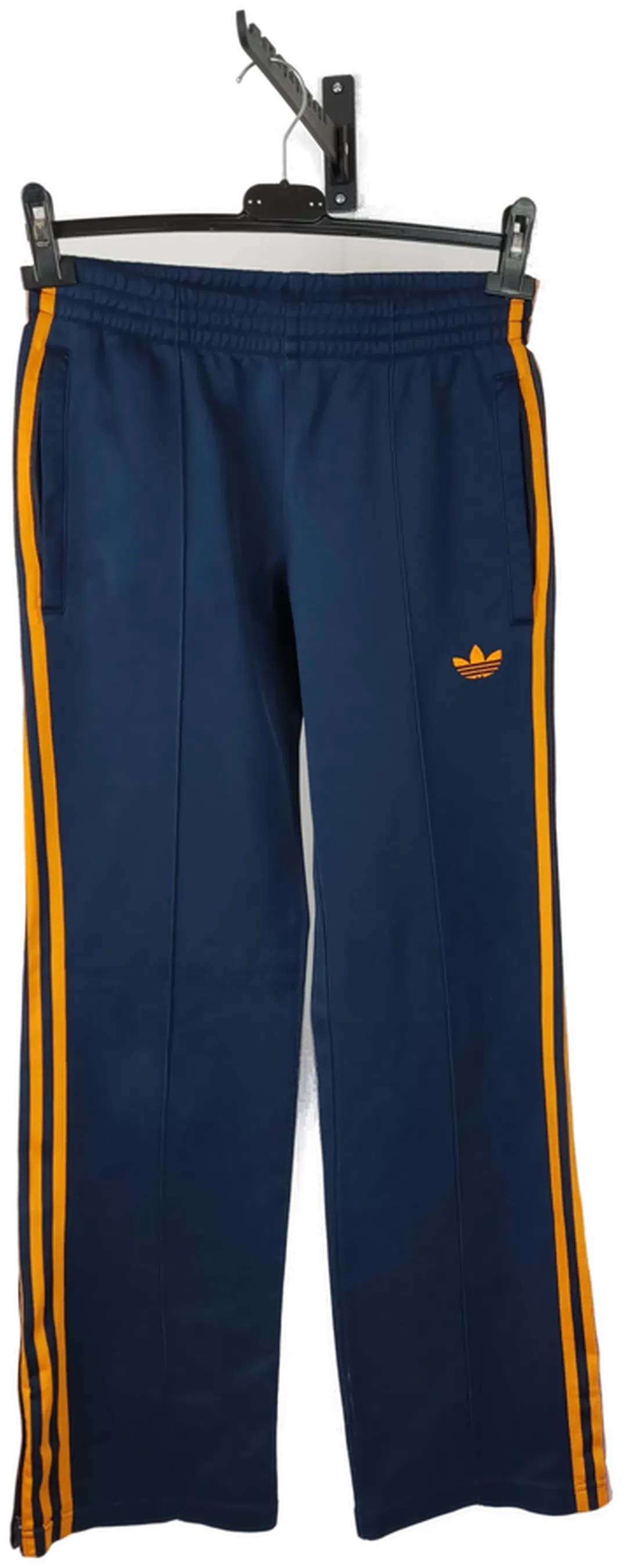 Adidas Unisex Trainings- Jogginghose dunkelblau/orange - XS/44 - Bild 4