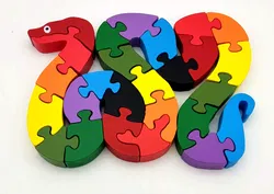 Holzpuzzle Schlange - Bild 2