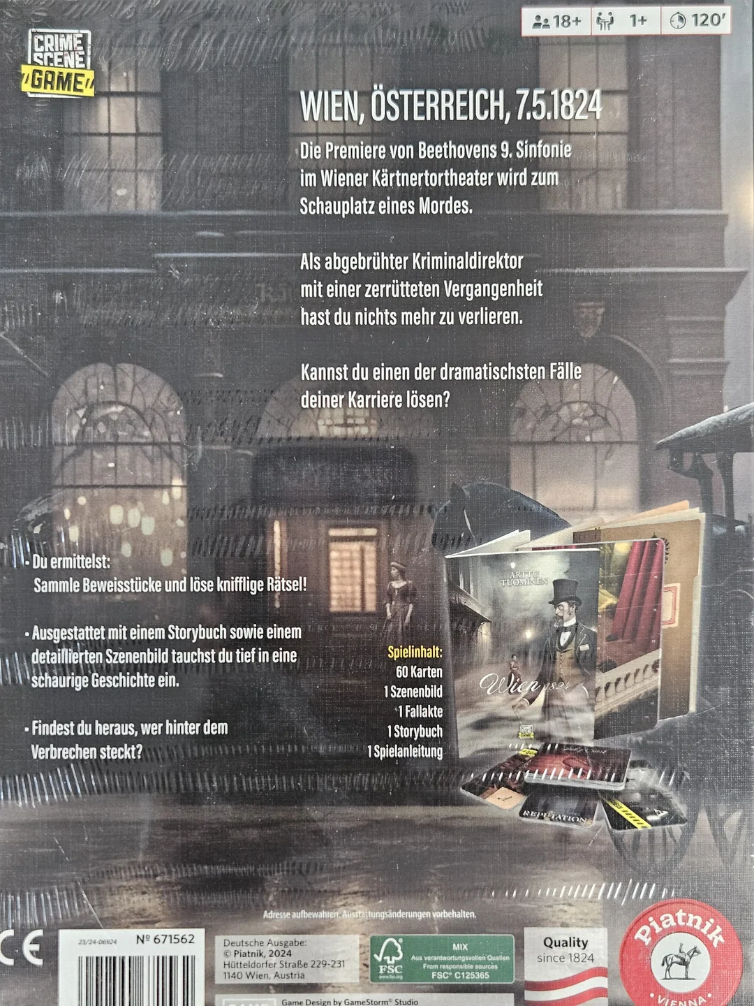Wien 1824 - Detektivspiel - Piatnik – Bild 3