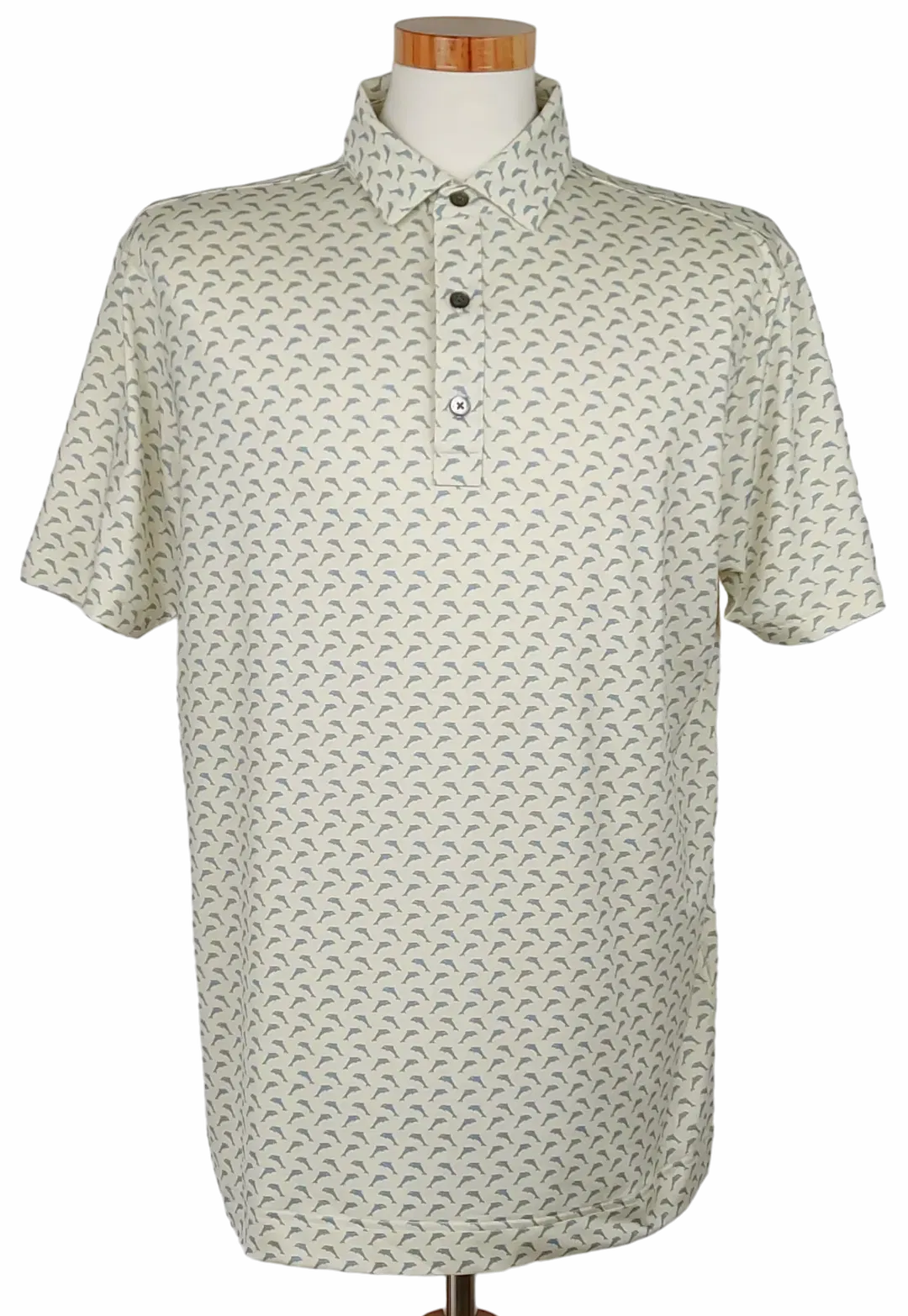 FootJoy Athletic Fit Herren Golf Shirt, creme - Gr. L - Bild 4