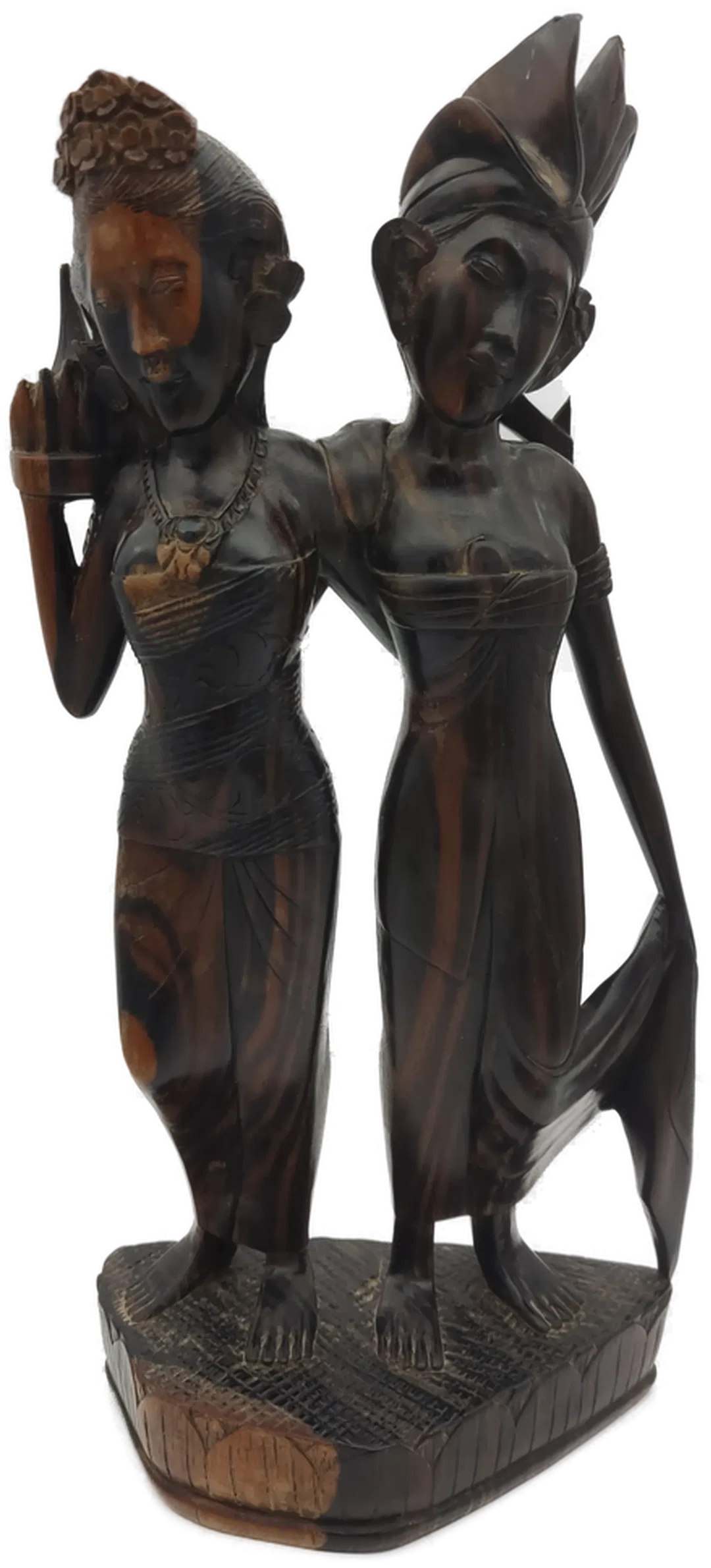Hochzeitspaar-Figur Holz handgeschnitzt | Bali-Schatz – Bild 1