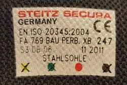 Steitz Secura Damen/Herren Sicherheitshalbstiefel S3 - Größe 40  - Bild 7