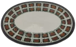 Boch Belgium Servierplatte oval grün/ocker - Bild 1
